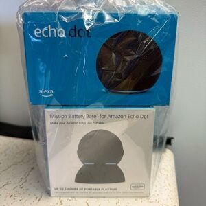 Amazon Echo Dot with Mission Battery Base BRAND NEW
